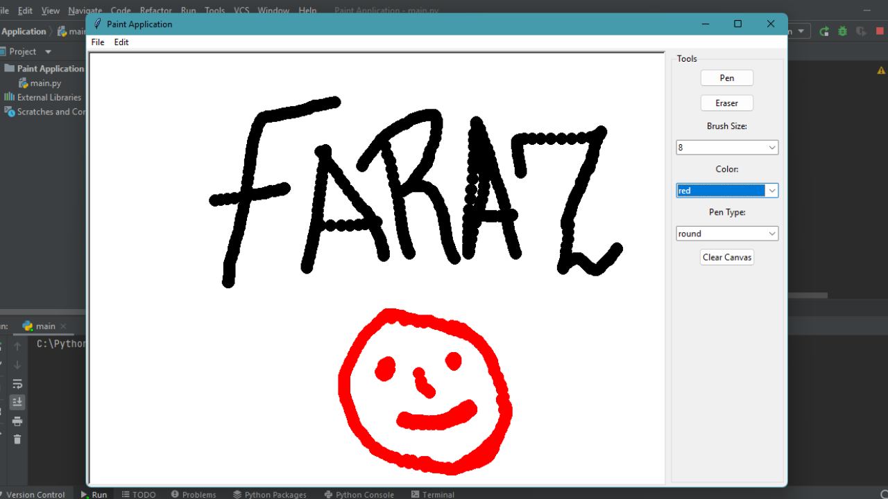 Create a Paint Application in Python using Tkinter